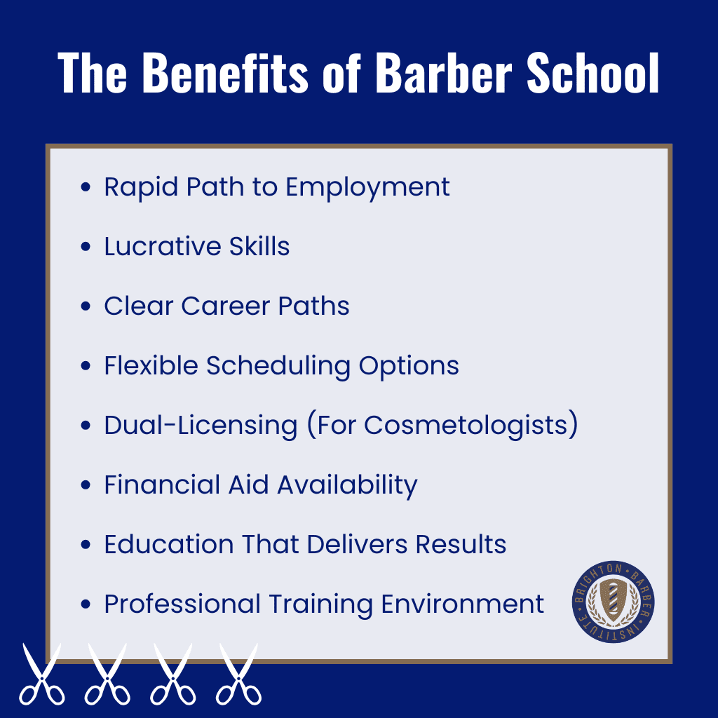 Infographic: The Benefits of Barber School: Start Your Career Without College Debt