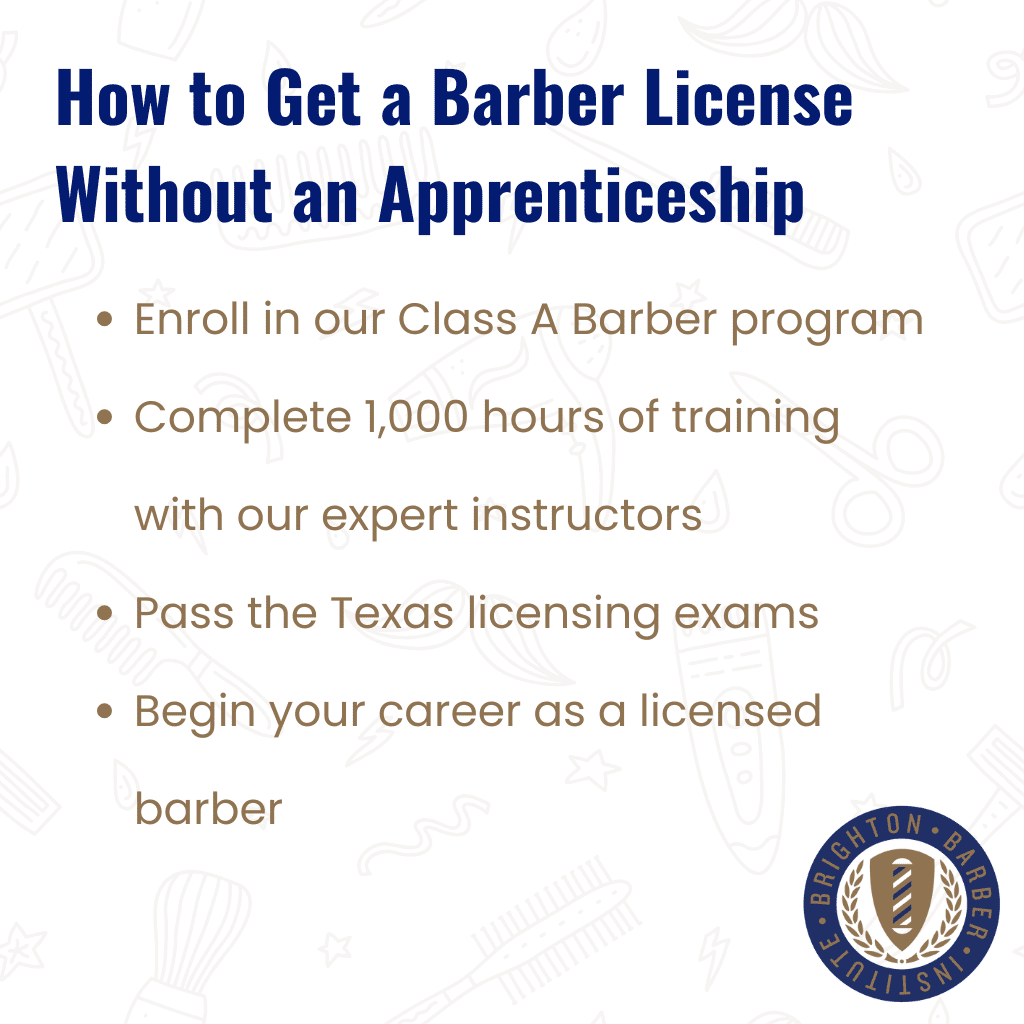 Infographic: How to Become a Barber in Texas Without a Barber Apprenticeship