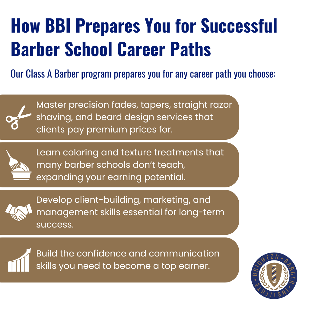Infographic: Barber School Career Paths: Your Guide to Success in Texas