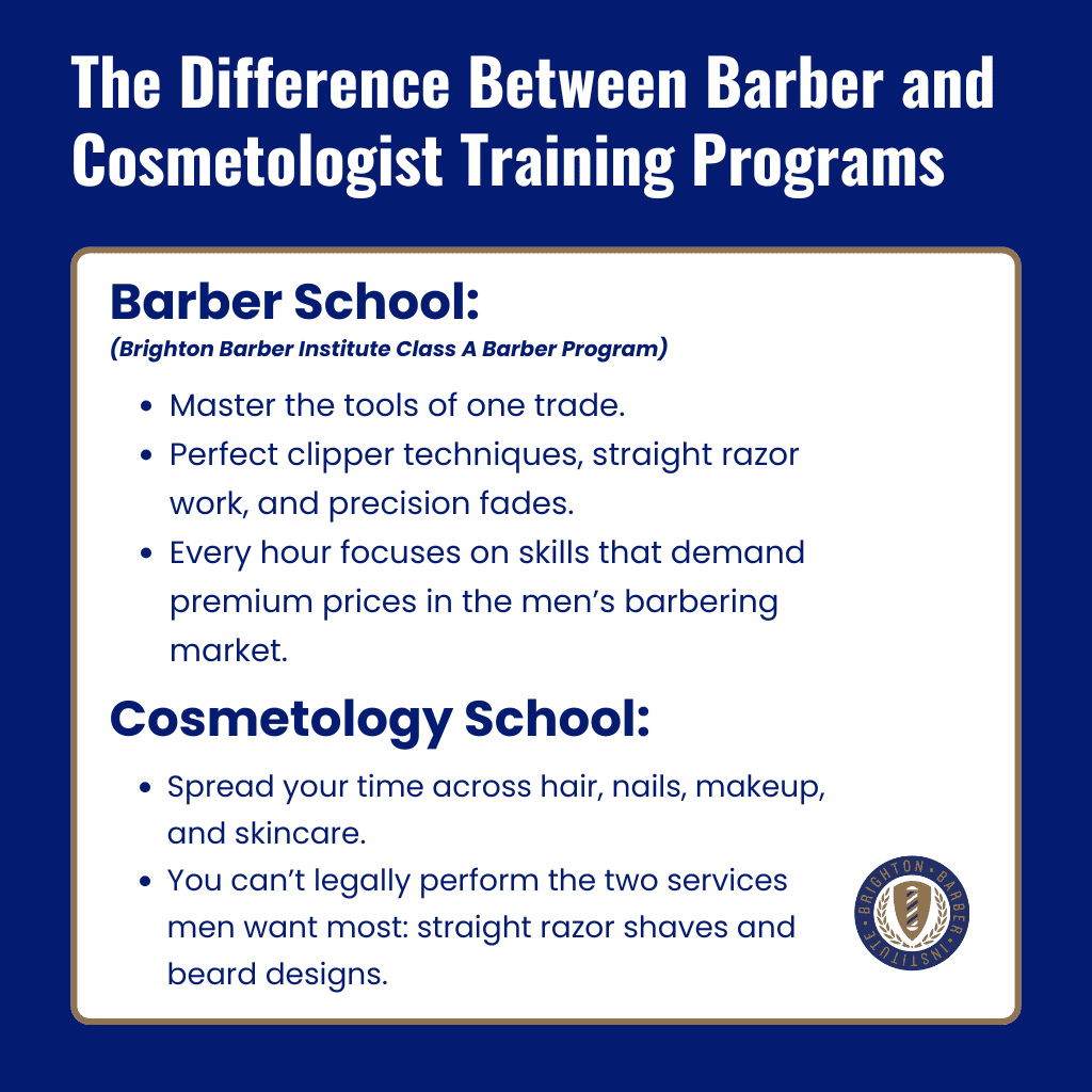 Infographic: The Difference Between Barber and Cosmetologist in Texas: Which License Makes More Sense?